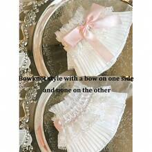 1 Pair Nail Art Photo Shoot Cuffs, Nail Art Lace Wrist Sleeves, Elastic Wrist Cuffs For Sleeves Lace Cuff Shooting Background Props, Lolita Lace Gloves Women's Floral Lace Short Wrist Cuff For Wedding Masquerade, Sweater Cuffs