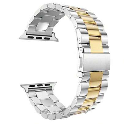 1pc Women's And Men's AppleWatch Band Bracelets Replaceable Strap Wristband, Stainless Steel Adjustable Quick Release Waterproof Breathable Bracelet Compatible With Apple Watch 38mm 40mm 41mm 42mm 44mm 45mm 49mm S10 S11 46mm/42mm,Fashionable Casual Sport Watch Bands Compatible With Apple Watch Band Ultra 11 10 9 8 7