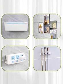 12 Pairs Of Picture Frame Fixing Adhesive Stickers For Damage-Free Installation, Using Double-Piece Hook-And-Loop Fasteners, Easy To Remove And Reinstall; Suitable For Remote Controls, Photo Frames, Sockets, Etc. - Multicolor - View 4