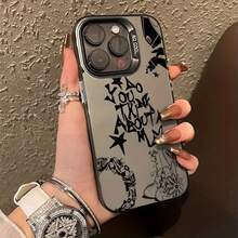 Graffiti-Style Phone Case With Large Holes, High-Quality Protective Cover Suitable For Various For Iphone Models Including 16, 15, 14, 13, 12, 11 Pro Max, 14 Plus, 15 Plus, 16 Plus, X, Xs, Xr, Xs Max, 12 Mini, 13 Mini, 14 Pro Max, And 15 Pro Series.This Is A Popular Birthday Gift Or Business Giveaway For Friends Or Partners, Featuring A Durable And Stylish Design For Both Men And Women, Phone Case, Rabbit Case For Iphone, Phone Case For Women,Suitable For IPhone 17 Air - 透黑 - 查看 6