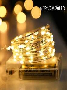 1PC LED Battery Box Copper Light String, Battery Powered, Suitable For Parties, Birthdays, Valentine's Day, Weddings, Anniversaries, Halloween, Christmas, Easter Decorative Atmosphere LED Light String Christmas Decoration XMAS Decor Christmas Tree Gift Decor Thanksgiving Wedding Home Decor Home Decor Fall Decor Autumn Decor Birthday Decorations For Gifts Party Supplies Indoor Outdoor Garden Holiday Festival Decor Halloween Decor Wall Decor Halloween Ornaments