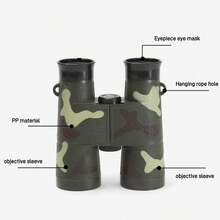 1 szt. lornetka kamuflażowa 6x35, lornetka outdoorowa dla dzieci, dekoracyjny rekwizyt - Wielokolorowe - Zobacz 7
