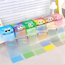 珠光透明便签套装 - 方便学生和办公室使用，不留痕迹或粘性，创意索引贴纸 | 荧光笔贴纸 | 桌面备忘录