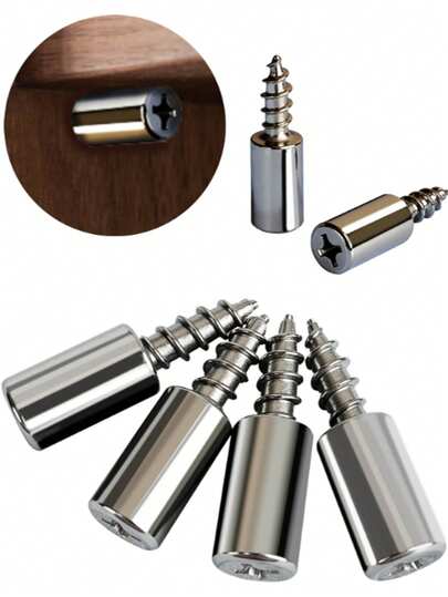 36个带螺丝的层板支撑钉 - 耐用多功能层板支架，适用于橱柜、书架、衣柜和家具 - 安装简便，固定牢固