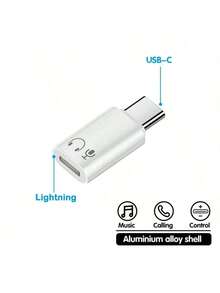Type C To Lightning Audio Adapter USB C Male To Lightning Female Earphone Headphone Converter - Multicolor - View 11