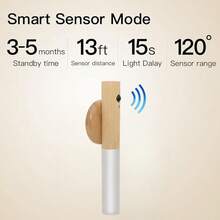 1/2 件运动传感器夜灯、磁性壁灯、USB 可充电 LED 粘贴灯、无线楼梯、室内木质壁灯、衣柜、走廊楼梯