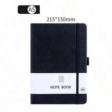 1pc A7 Lace-Up Notebook, A5 Skin-Feel Leather Student Diary Notebook, A6 Student Memo Daily Planner
