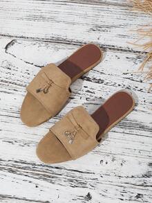 Women's Flat Slide Sandals, New Summer Lockable Outdoor Beach Sandals, Flat Heel Bohemian Style