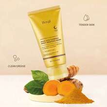 Máscara de Limpeza Suave com Colágeno e Extrato de Açafrão + Essência de Caracol, Hidratante, Nutritiva, Cuidados para Pele Macia