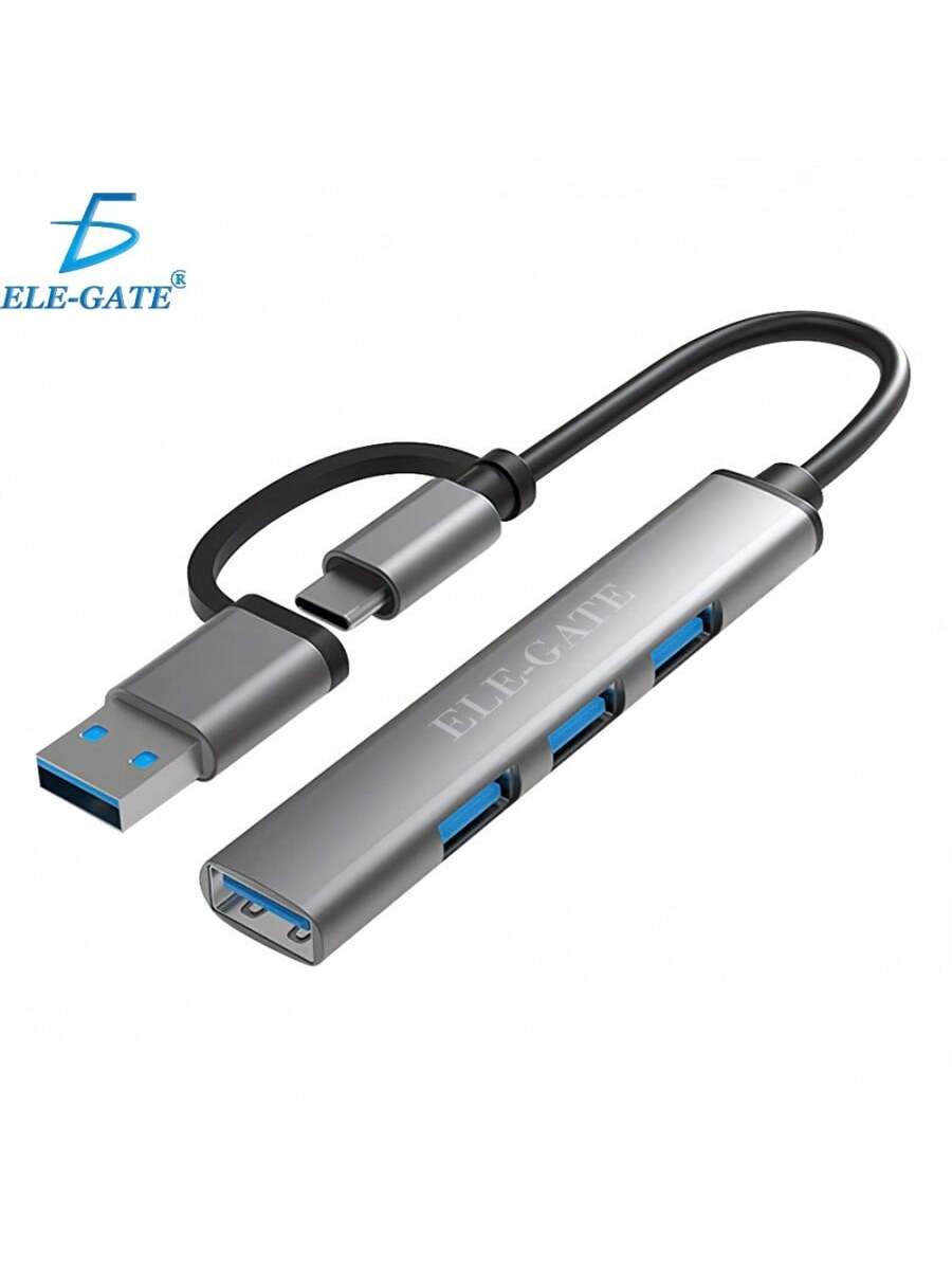 Hub USB 3.0 Tipo C 5Gbps 5 en 1