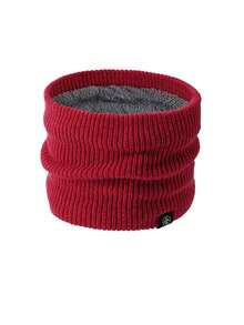 1 buah Pelindung Leher Tahan Angin Hangat Warna Polos Bahan Poliester - A - View 2