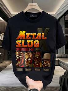 playeras de hombre Manga corta 100% algodón puro 200 gramos de peso ropa de hombre Sudaderas deportivas al aire libre de moda casual gym regalos para hombre día  padre Playa Ligero y transpirable  Estampado popular Calle de la moda - Negro - Ver 2