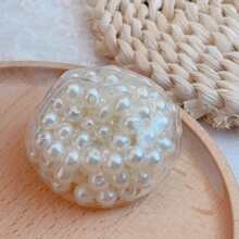 Quả bóng giảm căng thẳng ngọc trai thủ công, lý tưởng cho học sinh và nhân viên văn phòng, món quà hoàn hảo cho Giáng sinh, Lễ Tạ ơn, Sinh nhật và Tốt nghiệp, đồ chơi tuyệt vời cho trẻ em và người lớn, đồ chơi Fidget - trắng - Xem 3