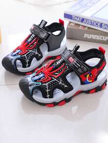 Sandalias deportivas para niños, zapatos casuales y deportivos con diseño de moda y transpirables - Rojo - Ver 3