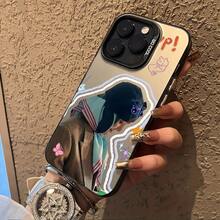 Funda de teléfono con grafiti de G-compatible con modelos de 16, 15, 14, 13, 12, 11 Pro, X, XR, XS, 8 y Plus, con un dorso mate.17  17promax - Negro - Ver 4