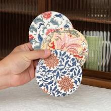 Posavasos, agarradera y mantel individual tejidos de cuerda de algodón estilo nórdico, con aislamiento térmico grueso, tejidos con hilo de algodón redondo