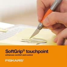 167110-1001 Cuchillo de Artesanía de Fundición a Presión de Alta Resistencia - Gris/Naranja - Ver 3