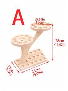 1 pieza Estante de madera para exhibir aceites esenciales, organizador de esmalte de uñas, estante de almacenamiento de maquillaje, soporte liviano de lujo para aceites de 15ML, estante de exhibición de varios niveles para el escritorio, estante para esmalte de uñas, estante para macetas de plantas suculentas, organizador decorativo