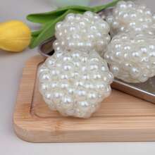 Quả bóng giảm căng thẳng ngọc trai thủ công, lý tưởng cho học sinh và nhân viên văn phòng, món quà hoàn hảo cho Giáng sinh, Lễ Tạ ơn, Sinh nhật và Tốt nghiệp, đồ chơi tuyệt vời cho trẻ em và người lớn, đồ chơi Fidget - trắng - Xem 11