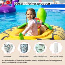 Joyo Roy 6Pcs Waterproof Cloth Diaper Cover Reusable Plastic Training Pants For Toddlers Plastic Diaper Covers For Baby Girls Leak Proof Rubber Pants For Potty Training Covers For Cloth Diapers 3T - 1T Pack of 6 - 查看 9