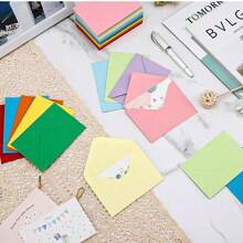 14Colors Small Envelopes, 4.3 X 3.15 Inch Coloured Envelopes Lovely Mini Envelopes For Christmas, Thanksgiving, Wedding, Birthday Party Supplies, Card And Seed Bustine Cartoncini Colorati Buste Lettere Buste Partecipazioni Matrimonio Buste Carta - one-size - View 2