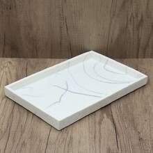 Premium Marble-Look Bathroom Accessories Set, Including Shampoo, Body Wash, Soap Dispenser, Toothbrush Holder, Soap Dish, Tumbler, Freely Combinable For Various Scenarios