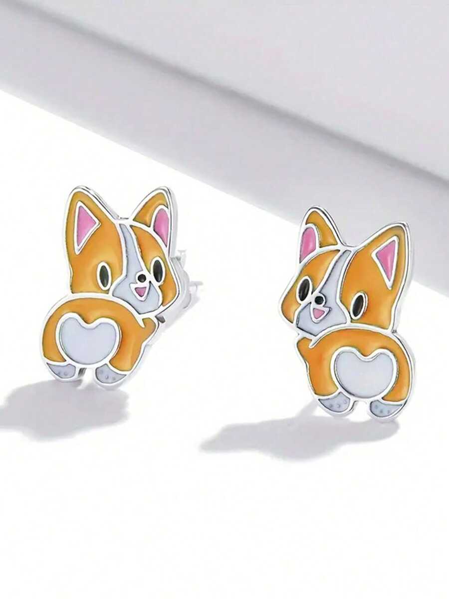 1 Pair Pretty Stud Earrings For Men For Party Engagement Anniversary Jewelry Valentine's Day Gift