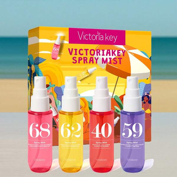 4 Stücke, je 40ml/1,35 fl.Oz, Strand Digital Duftstoffe, Sommer Duft, Lufterfrischer, Brazil Set Duftzerstäuber, geeignet für Raumdeodorierung, Toilette Duft, Kleidungsduft, ideales Urlaubsgeschenk