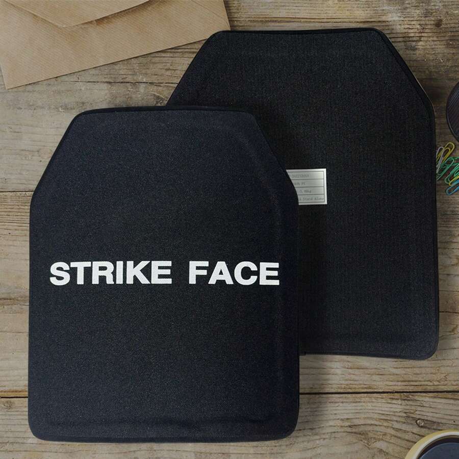 2 Pieces TWINFALCONS   NIJ 0106.01 IIIA Level .44 &9mm &.357  Prevent PE Hard Bulletproof Plate M Size Sapi Body Armor Protect Plate