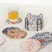 Posavasos, agarradera y mantel individual tejidos de cuerda de algodón estilo nórdico, con aislamiento térmico grueso, tejidos con hilo de algodón redondo