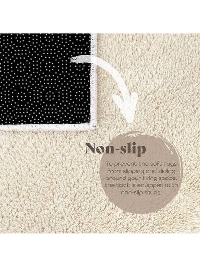 TT Home Vloerkleed Living Room, Short Pile, Plain, Moderne Washable, Colour:Cream, Size: 160 220 Cm view 6