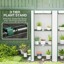 3-Tier Mini Greenhouse In White - Compact Indoor/Outdoor Plant Shelves With Cover - Default - View 5