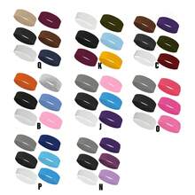 6pcs Women's Multi-Color Solid Color Sports Sweat-Absorption Headband, Running Fitness Hair Band For Protecting Forehead Casual Yoga Headband Pack Set For Women Men In Black White Grey Brown Sport Headband Pack For Women Men Athletic Hairband In Black White Grey Brown Navy Blue