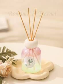 1 Frasco de 150ml Perfume Sem Chama de Flor de Cerejeira Rosa, Incluindo 4 Cipós, Perfume Sem Chama Familiar na Sala de Estar, Quarto e Banheiro, e Óleo Essencial Aromático de Longa Duração para Uso Interno. Ótimos Presentes para Halloween, Natal, Ano Novo e Aniversário