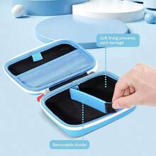 Hard Playing Card Game Carrying, Travel Storage Box Holds 300+ Trading Cards, Bag Holder Classic Board Game, Five Crowns SKYJO, PlayMonster And More Only - Black - Xanh nhạt - Xem 6
