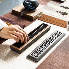 12 cm Räucherstäbchen, 12 Stücke/Box, geeignet für Wohndekoration, Outdoor-Camping, positive Energie, Meditation, reiner & langanhaltender Duft von Sandelholz, Salbei, Zeder, Kaffee, ca. 35 Stäbchen