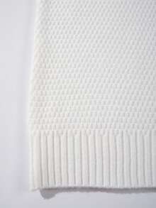 Maglia smanicata casual e ampia, traspirante e confortevole, colore unito minimalista, adatta per primavera, autunno e inverno, moda di strada unisex