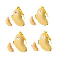 1/2 piezas - Caja para cepillo de dientes con forma de plátano - Funda reutilizable para cepillo de dientes con clip - Caja de almacenamiento de cepillo de dientes de plástico duradero - Funda protectora portátil y linda para cepillo de dientes, adecuada para viajes de negocios y uso doméstico - Adecuada para todos los cabezales de cepillo de dientes estándar - Funda protectora para cepillo de dientes en pareja (el fondo amarillo es verde, el fondo verde es amarillo)