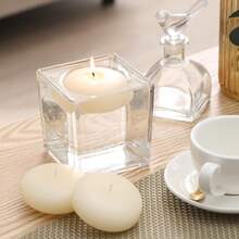 20 piezas de velas flotantes de marfil, velas de cera sin olor y sin goteo, para bodas, Navidad, fiestas de cumpleaños, jarrones cilíndricos y decoración del hogar