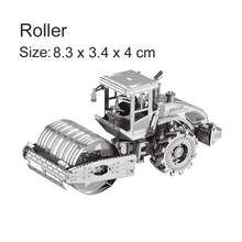 3d Metal Puzzle Assembly Model, Diy Stainless Steel Interlocking Construction Vehicle Model Set With 6 Different Vehicle Designs, Including Road Roller, Excavator, Bulldozer, And More. No Glue Needed. Ideal For Birthday Gift.,Wood Ship Model Building,Construction Set,Building Puzzles - Multicolor - View 13