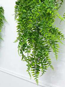 1 Bouquet Artificial Fern Decorative Flowers, Realistic Simulation DIY Flowers, UV-Resistant, Home, Garden, Table, Living Room, Wedding, Party Decoration, Spring/Summer, Valentine's Day Centerpieces Home Decor Christmas Decorations Room Decor Christmas