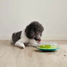 Outward Hound Nina Ottosson Wobble Bowl Dog Game -Interactive Slow Feeder Bowl Dog Game - Holiday Dog Brick (Red, White, Green) - View 2