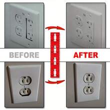 12 件电气箱垫片、松动插头固定开关和插座垫、电源延长插座垫、灯开关垫 - 紅色 - 查看 7