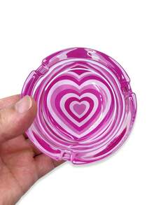 BROS Gạt tàn thủy tinh hoa sang trọng - Gạt tàn tròn 85mm, thích hợp trang trí nhà cửa và xe hơi, quà tặng hoàn hảo cho sinh nhật bạn gái - Nhiều màu - Xem 15