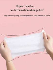 10/30/100pcs Wipes-10 Packs Portable Wet Wipes Disposable Cleansing Wipes, Kitchen Cleaning, Stain Cleaning,Suitable For Daily Household Cleaning Outdoor Travel Accessories,Halloween Christmas Gifts - Pink - View 7