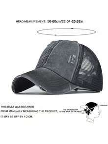 1 Stück Mehrfarbige Sportliche Klassische Pferdeschwanz Baseballkappe, Vintage Abgenutzte Mesh Trucker Kappe, Atmungsaktive Verstellbare Dad Cap, Geeignet für Frauen und Mädchen zum Tragen bei Outdoor-Sportarten