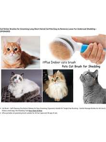 Peine para pulgas para gatos y perros, cepillo para eliminar el pelo suelto de las mascotas, con dientes largos y cortos de acero inoxidable para desenredar