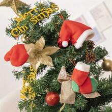 Süße Cartoon Weihnachtsbaum, Lebkuchenmann, Kranz Plüsch Ornamente, Weihnachtsbaum Dekorationen, Weihnachtsstrümpfe, Weihnachtsmannmützen Hängende Dekorationen, Geschenk Ornamente, Puppen