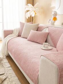 1 Vỏ đệm ghế sofa bốn mùa, Tấm lót ghế sofa chống trượt tối giản hiện đại, Vỏ bọc ghế sofa chống bụi và có thể giặt được, Mềm mại và bền màu, Bảo vệ thân thiện với thú cưng Phù hợp cho phòng ngủ, văn phòng, phòng khách, ghế sofa hình chữ L và ghế sofa 1/2/3/4 chỗ ngồi - Hồng - Xem 5