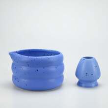 2PCS/Set Japanese Matcha Set Matcha Bowl With Mouth Song Dynasty Tea Tip Tool Matcha Whisker Stand Back To School